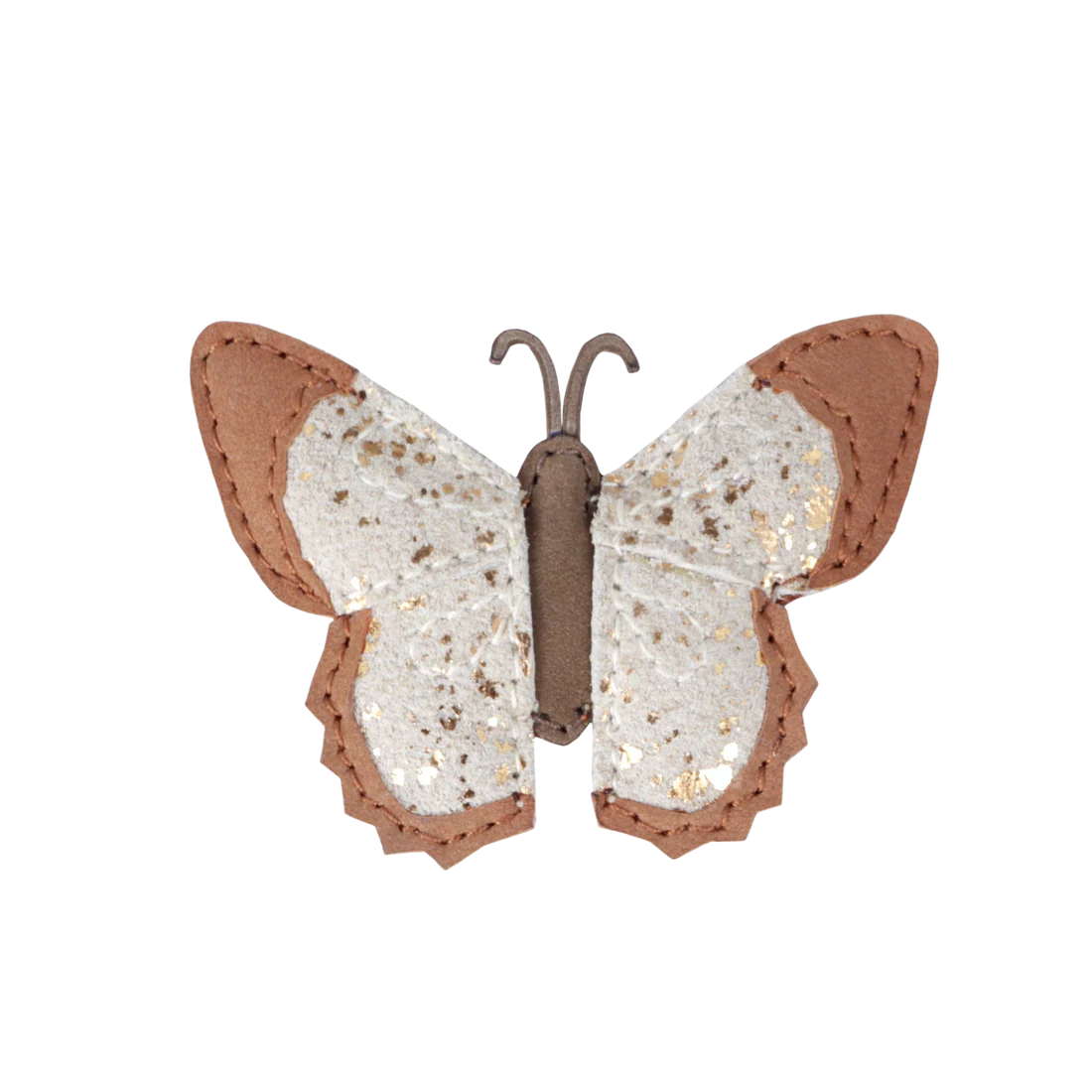 Donsje - Zaza Sky Hairclip | Papillon | Walnut Nubuck, Haarspange