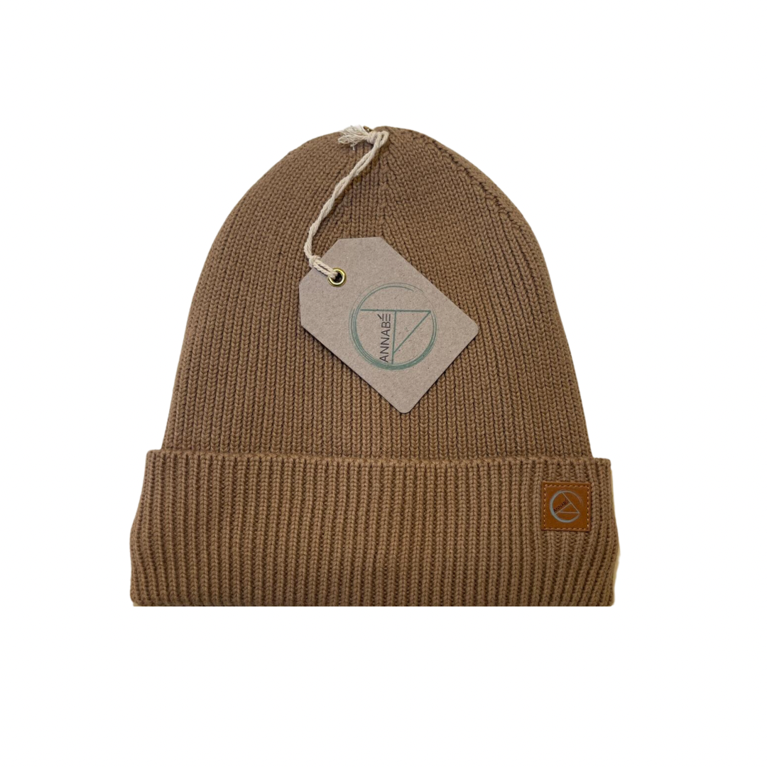 Annabé Mütze (100% Baumwolle,mit Fleece), Beige