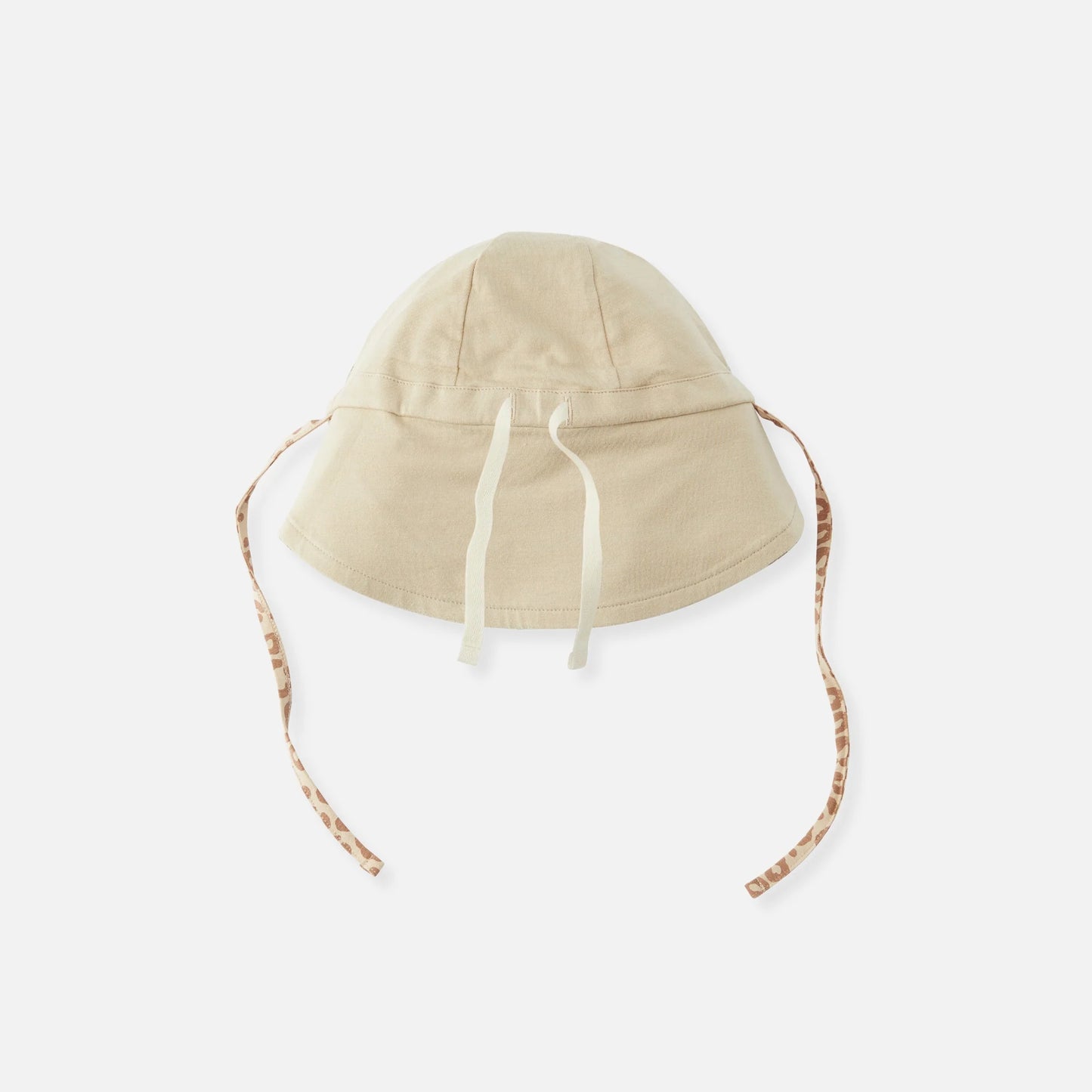 Cloby - Sonnenhut in Leopard Brown/Sandy Beach – UPF 50+