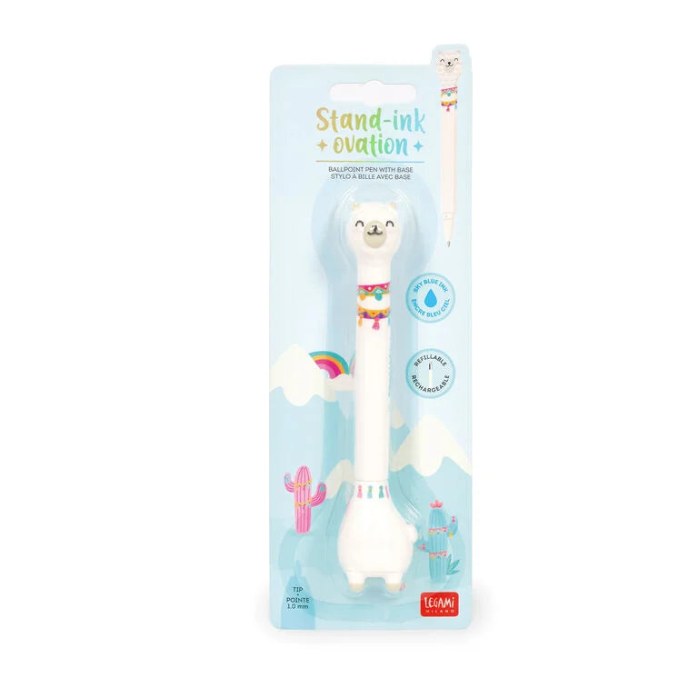 Legami - Kugelschreiber mit Standfuß - Stand-Ink Ovation - Llama