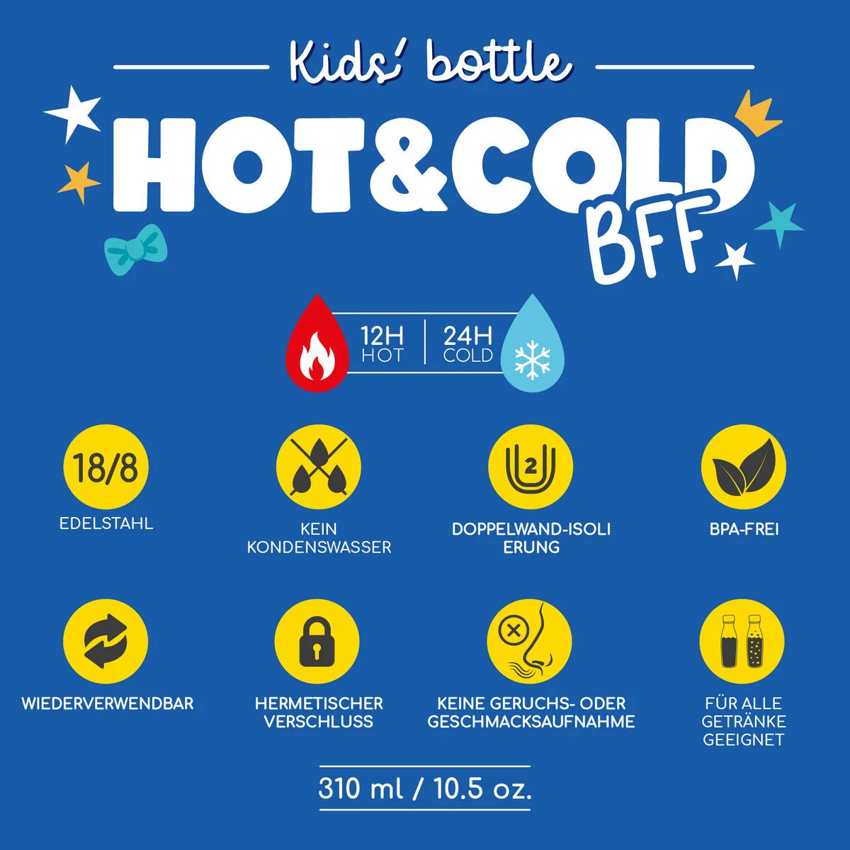 Thermosflasche für Kinder - Kitty - Hot&Cold BFF