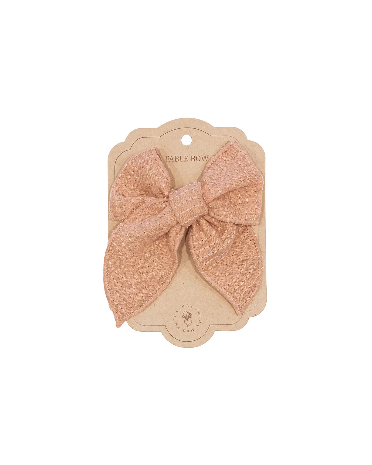 Mrs.Ertha Fable - Schleifenclip – Streifenkoralle