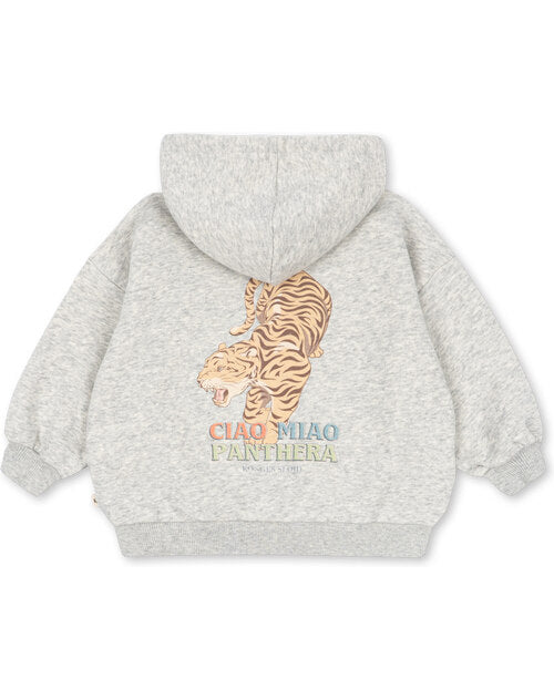 Konges Sløjd Lou Sweat Zip Hoodie – Grey Melange