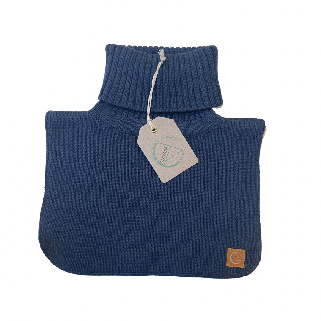 Annabé Halswärmer (100% Baumwolle,mit Fleece), Navy
