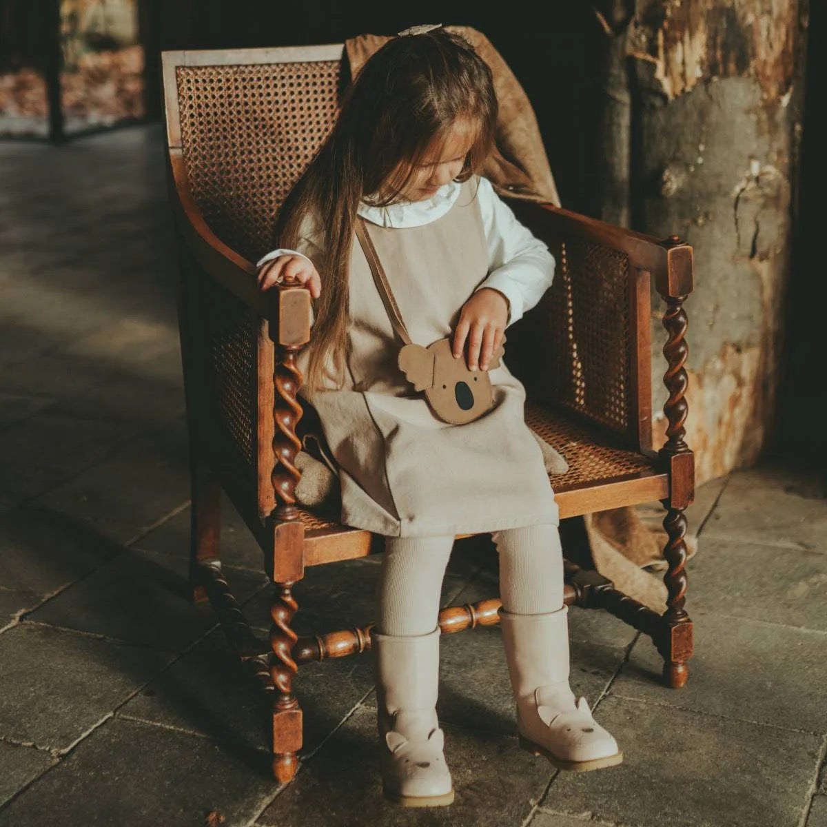 Donsje Britta Classic Purse - Kleine Tasche/ Geldbeutel aus 100% Leder