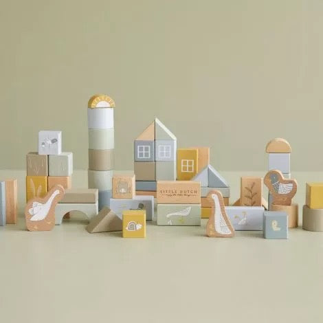 Little Dutch Building Blocks Blue