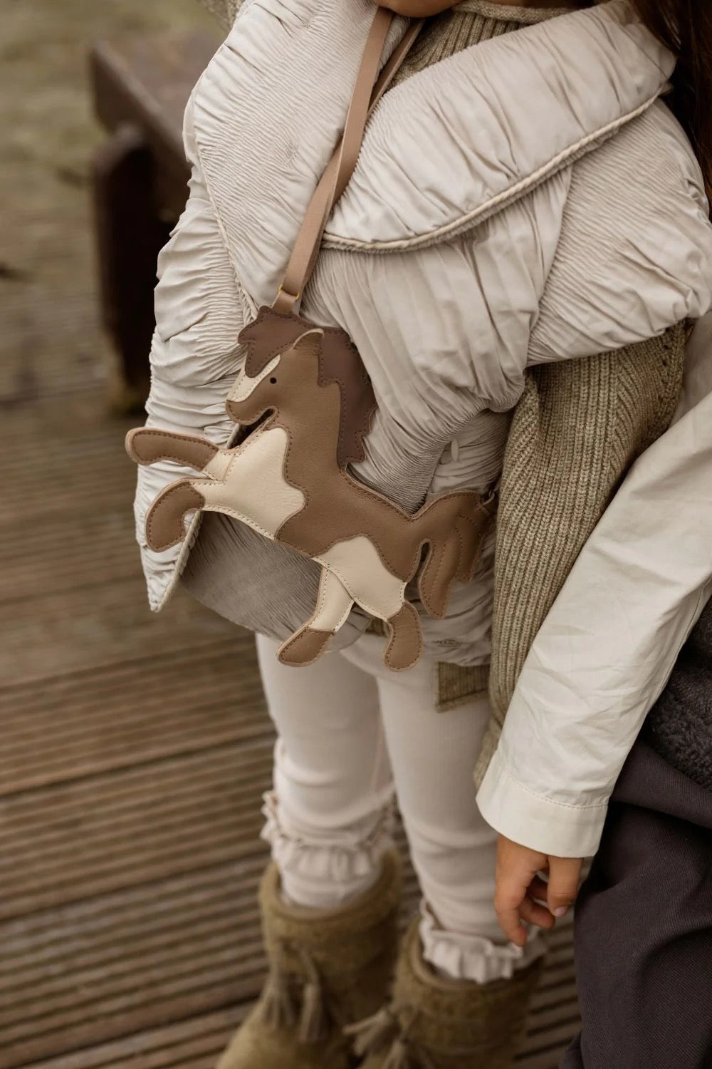 Donsje Chiem Purse | Pony | Truffle Metallic Nubuck