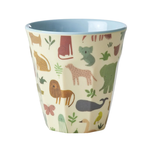 Mittelgroße Becher - Blau - Sweet Jungle Print