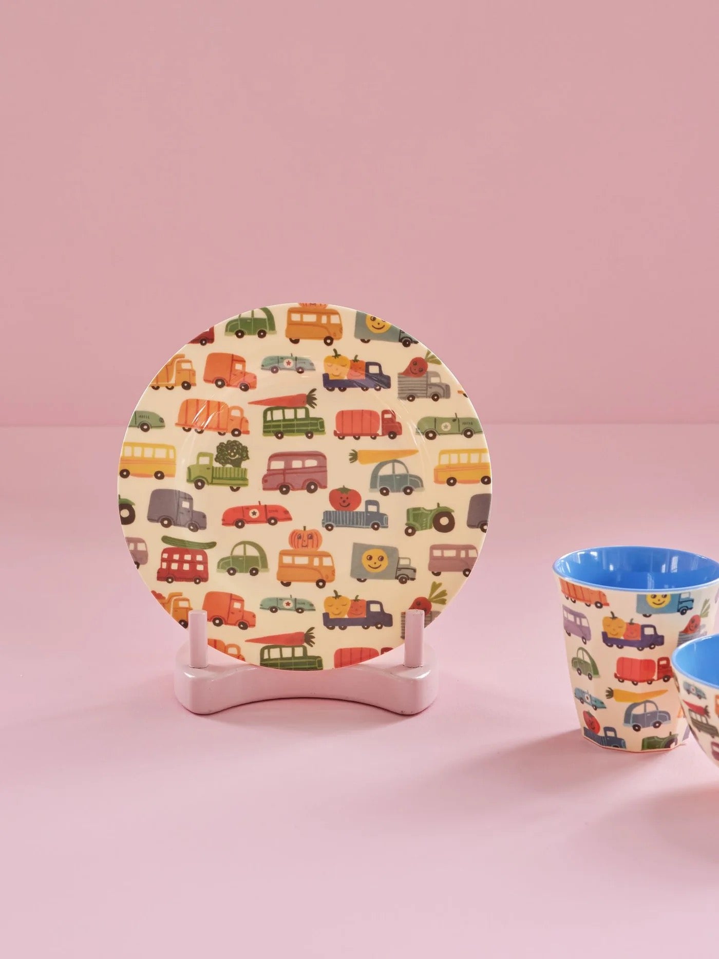 Beilagenteller - Mehrfarbig - Happy Cars Print Angebot