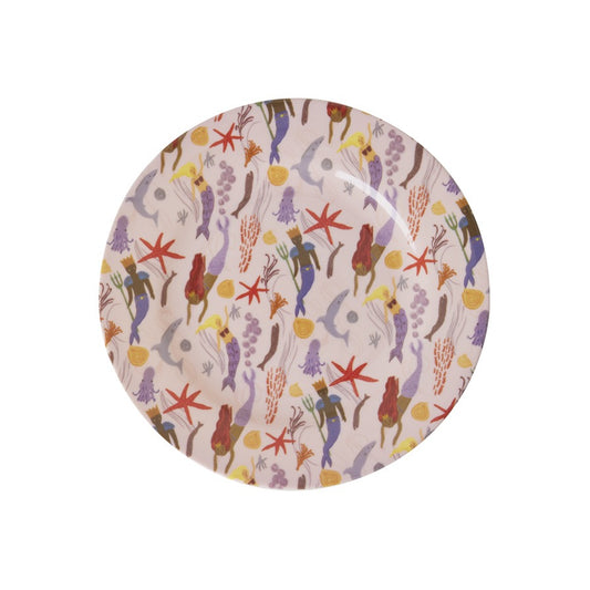 Beilagenteller -  Melamin Kinderteller Mermaid