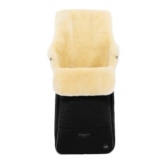 AROSA LUXE Lammfellfusssack LUXE LINE (Black)
