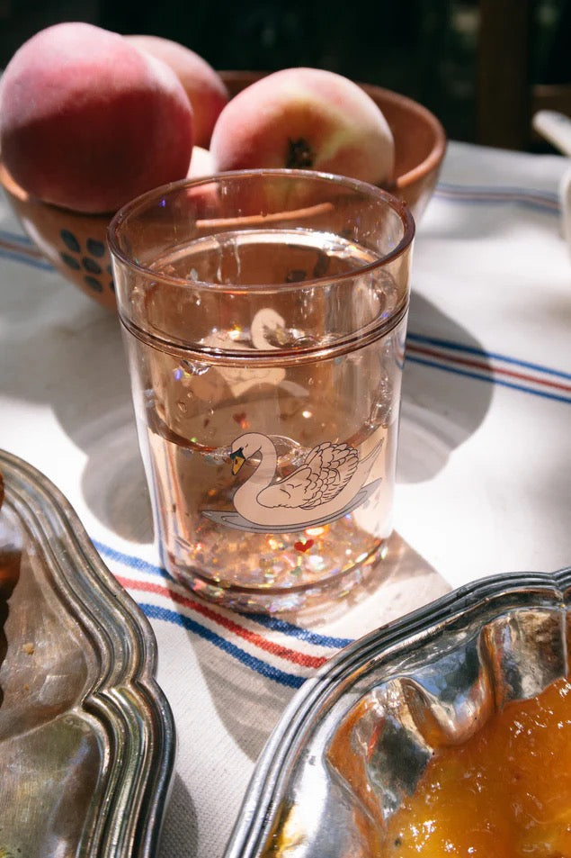 Konges slojd Glitzerbecher - Schwan