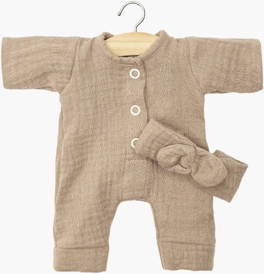 Minikane Einteiler Lili Musselin für 28cm Babypuppe