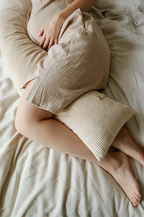 Nanami - Nanami Stillkissen Multipillow - Wave - Bio Cotton - Off White