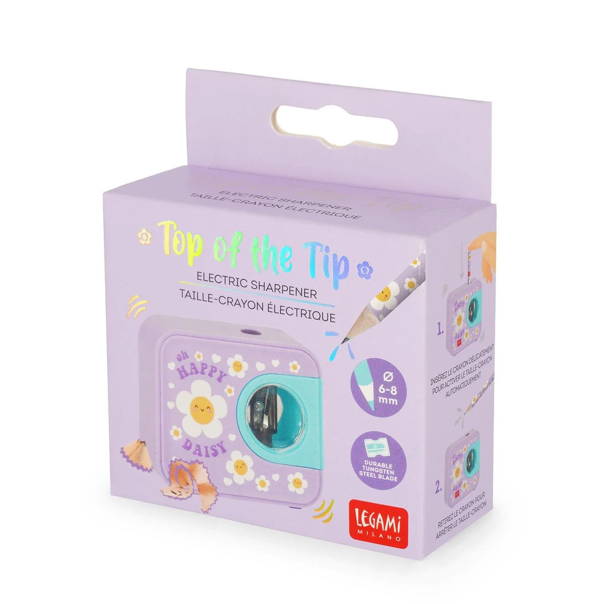 Legami - Elektrischer Anspitzer - Top of the Tip - Daisy
