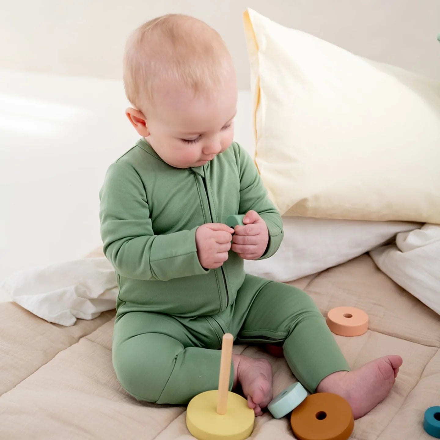 Eve & Olive Baby Schlafanzug - Brave Eucalyptus