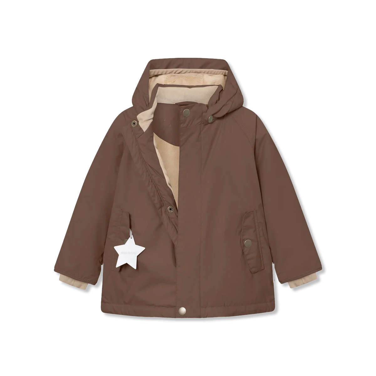 Miniature MATWALLY Winterjacke mit Fleecefutter - chestnut brown