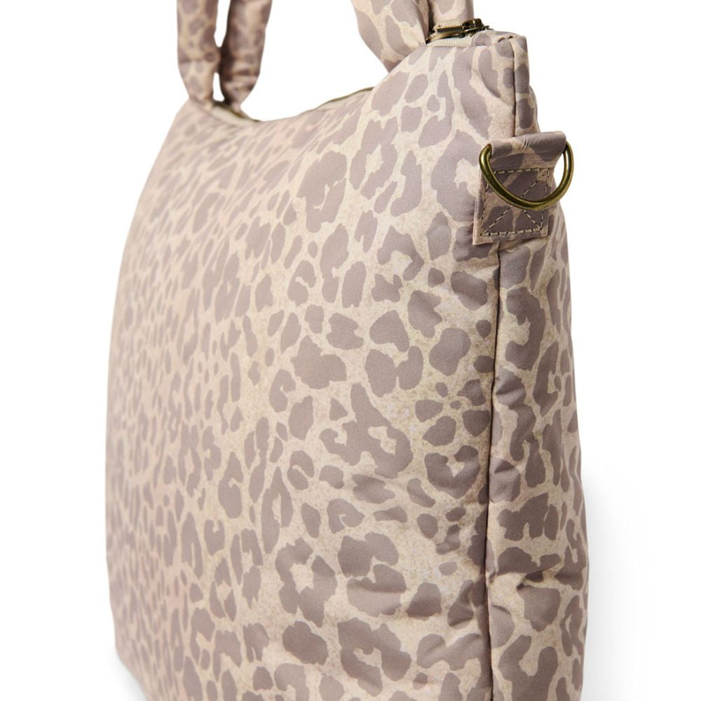 Studio Noos - Beige Leopard Puffy-Wickeltasche