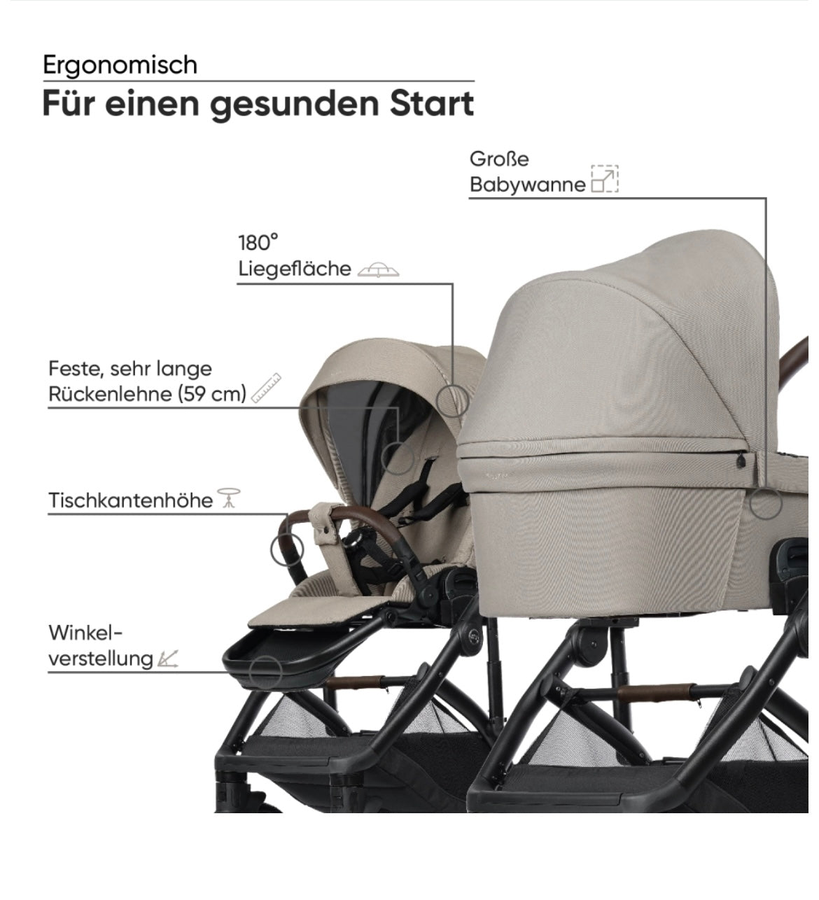 My junior® VITA unique³ Kinderwagen (Rundum-sorglos-Set)