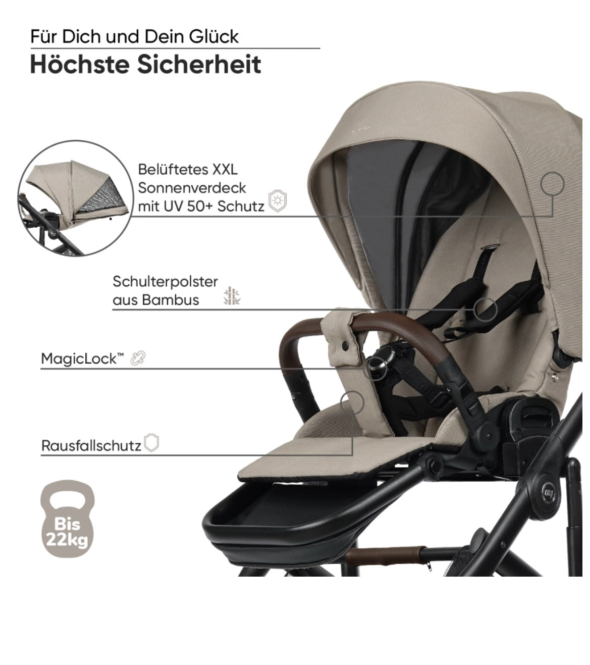 My junior® VITA unique³ Kinderwagen (Rundum-sorglos-Set)