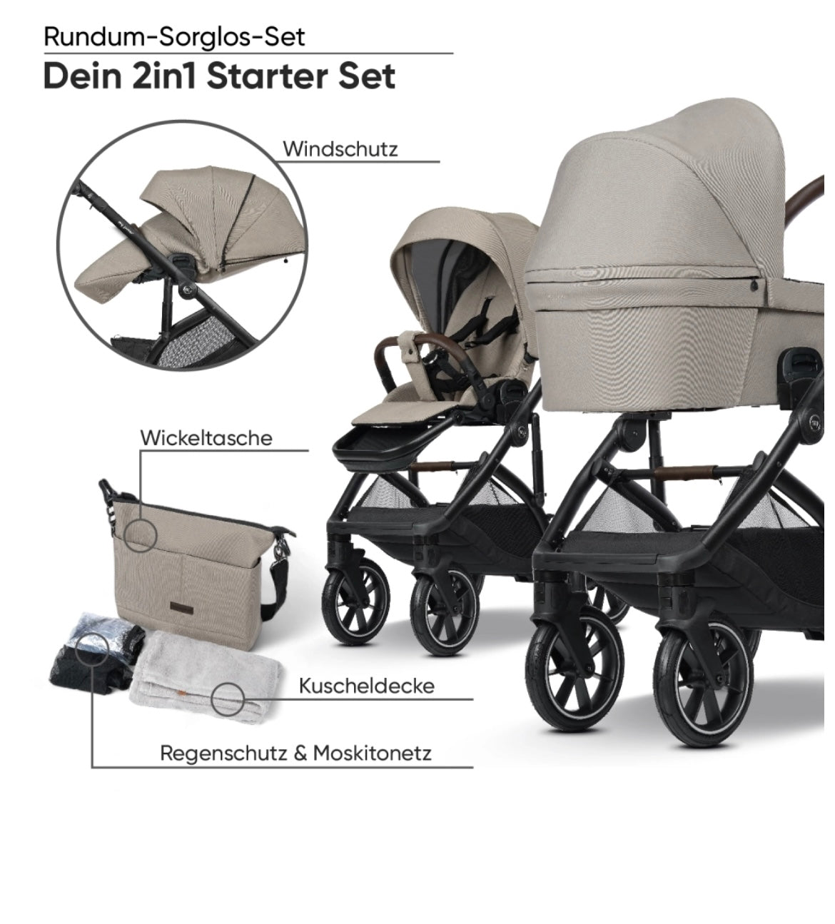 My junior® VITA unique³ Kinderwagen (Rundum-sorglos-Set)