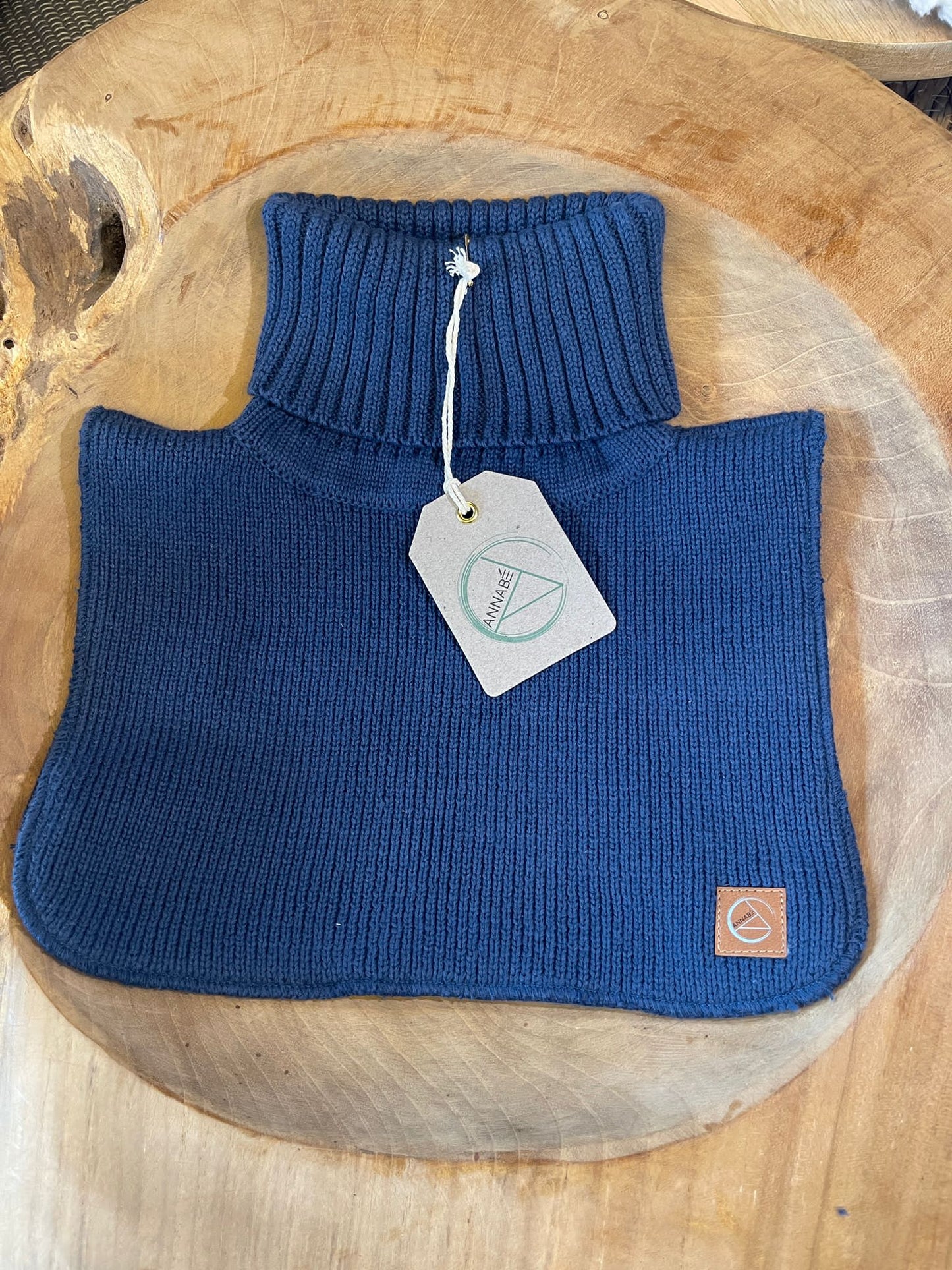 Annabé Halswärmer (100% Baumwolle,mit Fleece), Navy