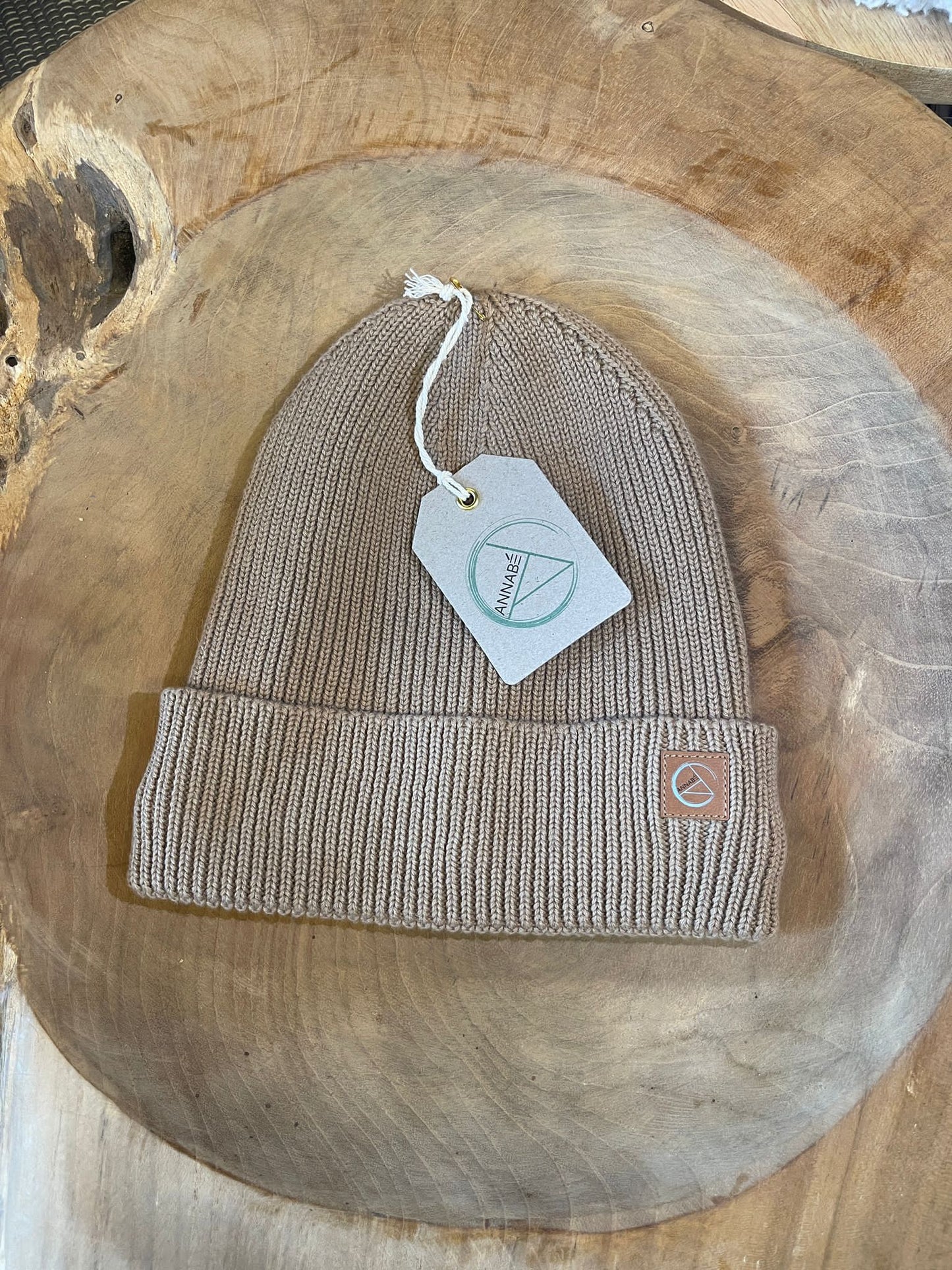 Annabé Mütze (100% Baumwolle,mit Fleece), Beige