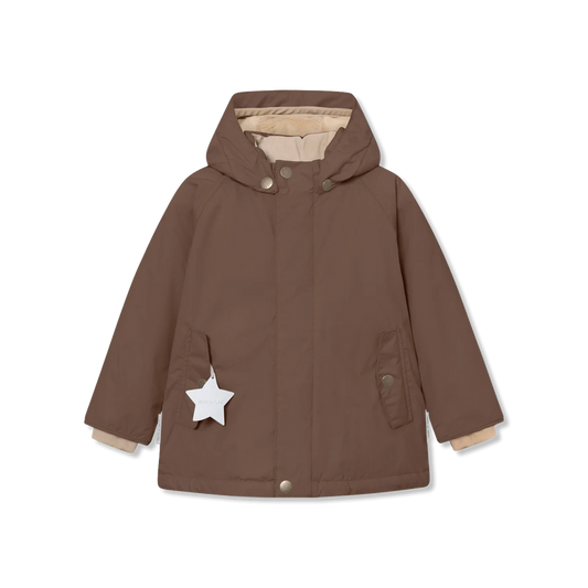 Miniature MATWALLY Winterjacke mit Fleecefutter - chestnut brown