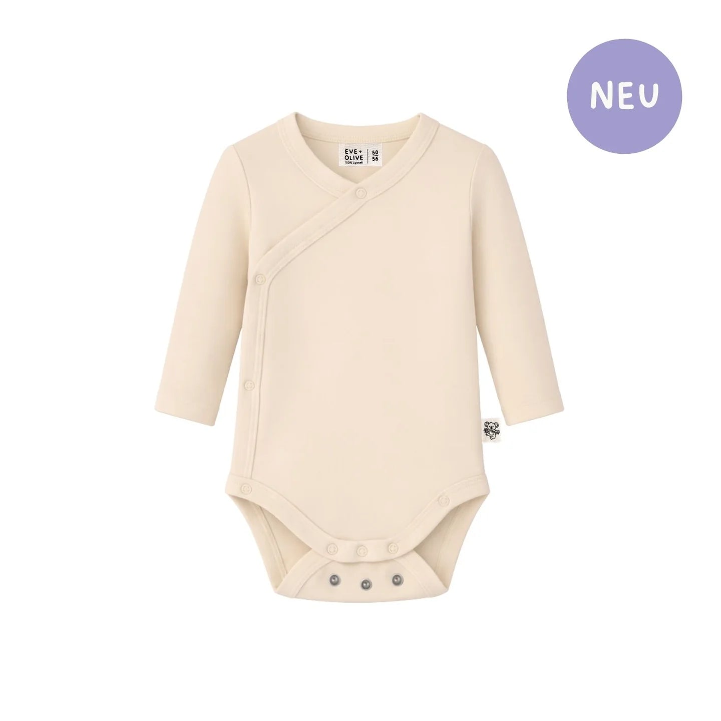 Eve & Olive Baby Wickelbody - Cute Beige