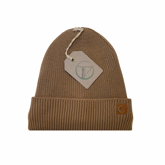 Annabé Mütze (100% Baumwolle,mit Fleece), Beige