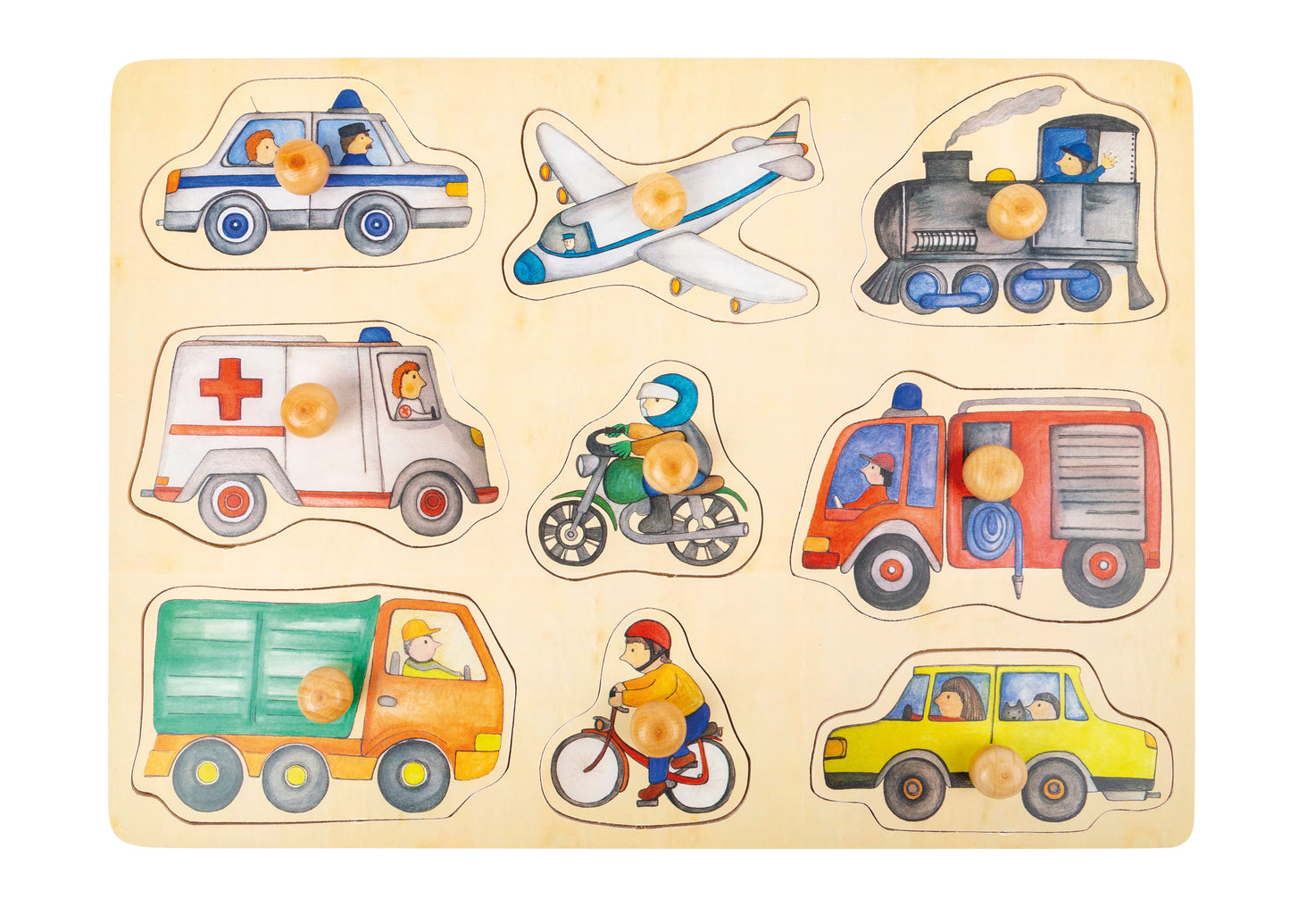 Small foot - Setzpuzzle Fahrzeuge der Stadt