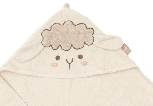 Jollein - Kapuzenhandtuch Frottee - Sheep - 75 x 75 cm