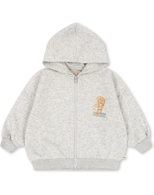 Konges Sløjd Lou Sweat Zip Hoodie – Grey Melange
