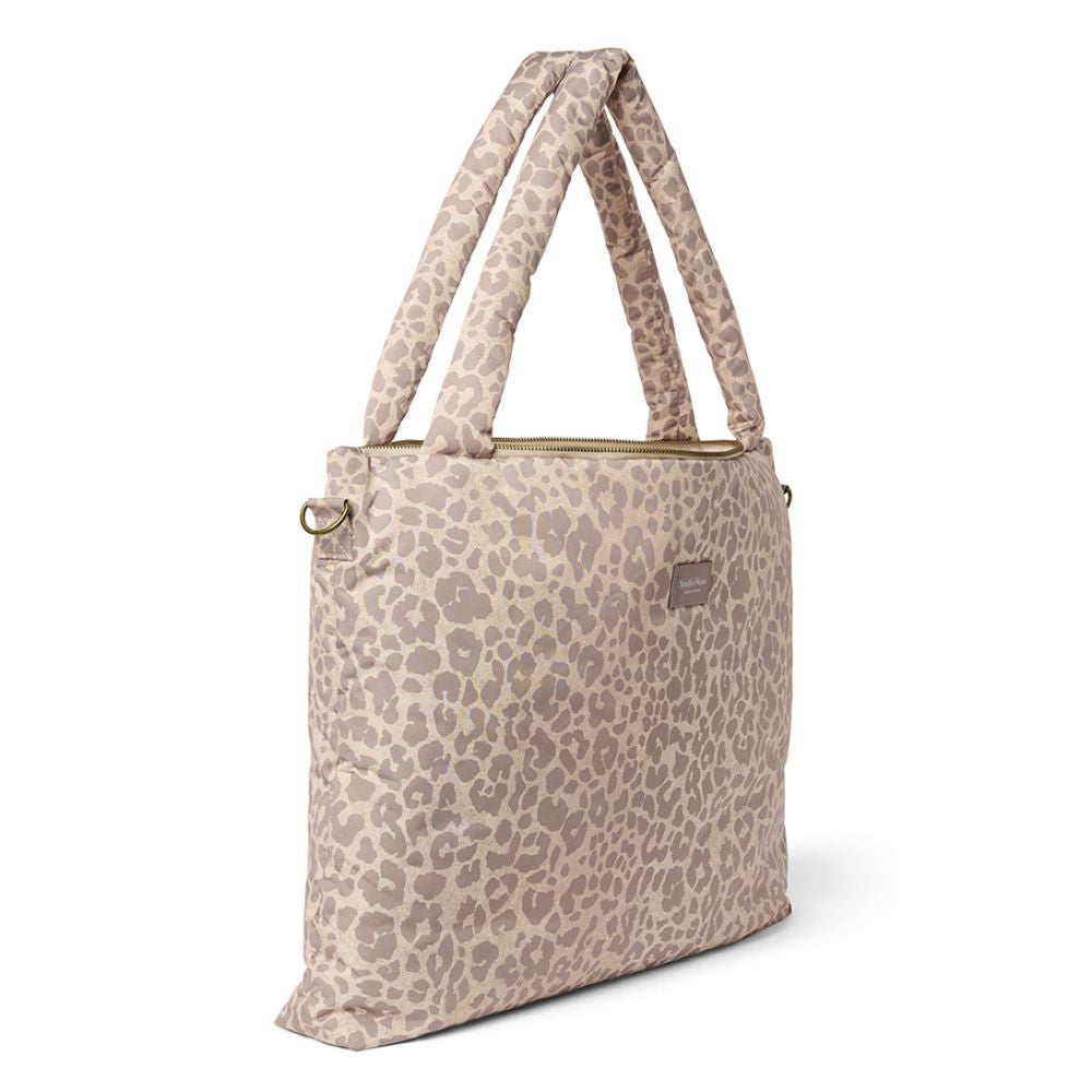 Studio Noos - Beige Leopard Puffy-Wickeltasche