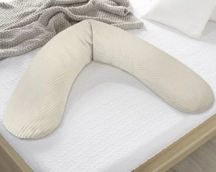 Theraline Das Original - Stillkissen - Musselin Collection - 192 Sandbeige