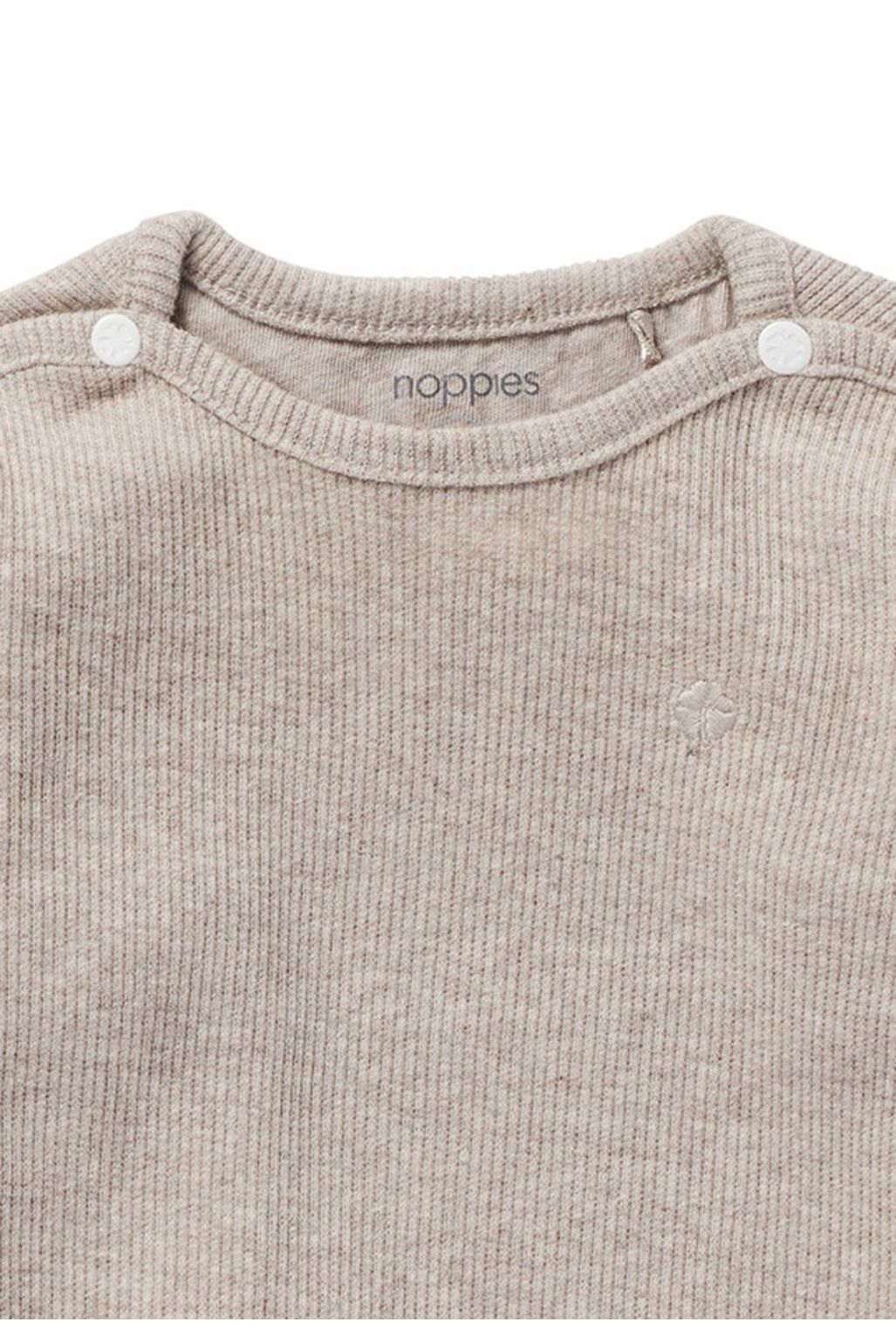 Noppies Langarmshirt Natal Taupe Melange