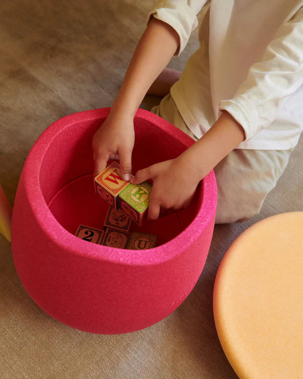 Stapelstein® Base – Modularer Kinderhocker & Balance-Basis für dynamisches Sitzen - pink