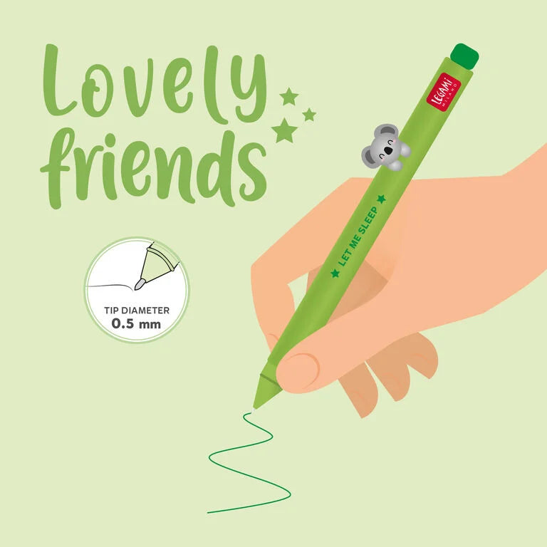 Legami - Gelstift mit Deko-Tierchen Koala „Let Me Sleep“ - Lovely Friends