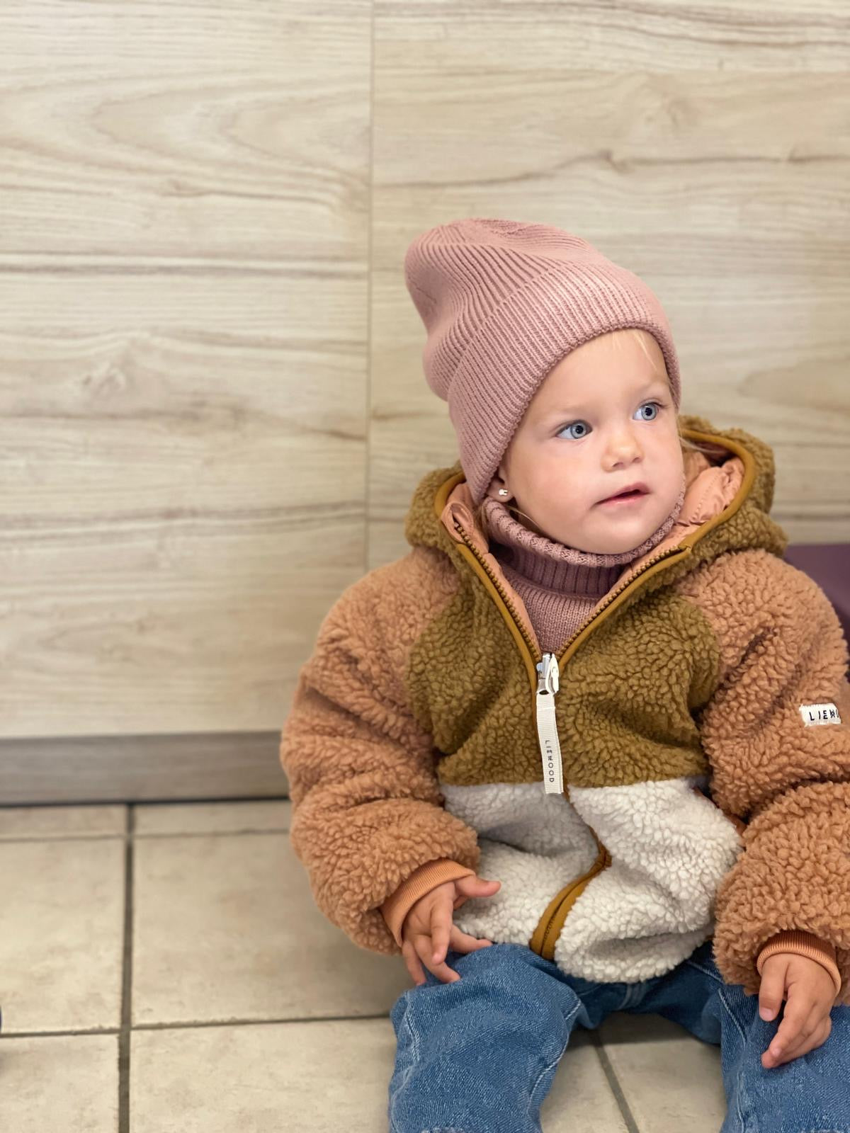 Annabé Mütze (100% Baumwolle,mit Fleece), Tuscana Rose