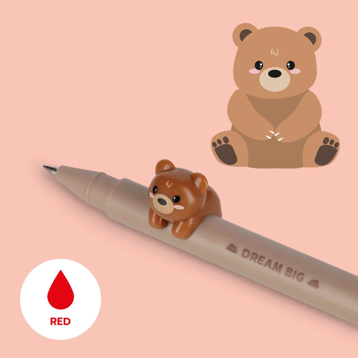 Legami - Gelstift mit Deko-Tierchen Teddy Bear „Dream Big“ - Lovely Friends
