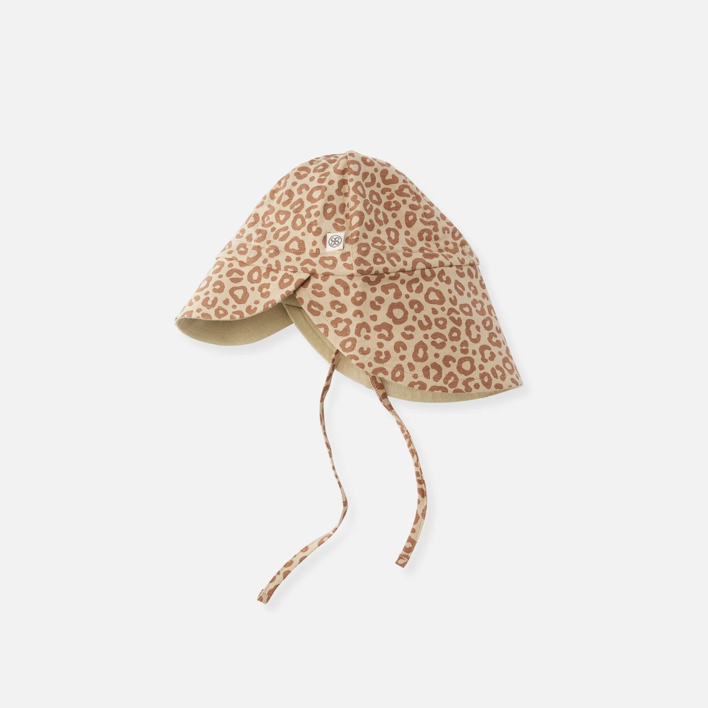 Cloby - Sonnenhut in Leopard Brown/Sandy Beach – UPF 50+
