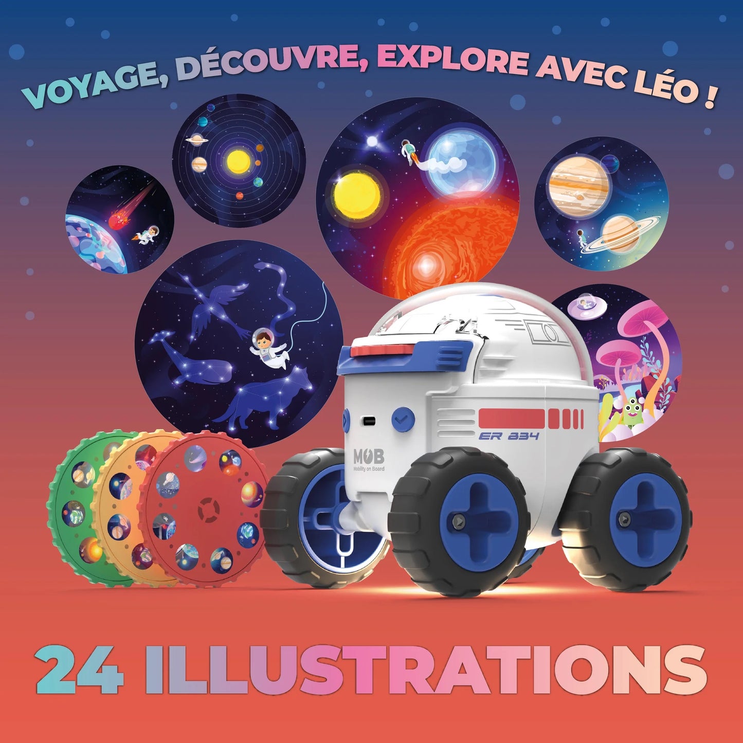 MOB Projektor Space Rover Explorer Universum