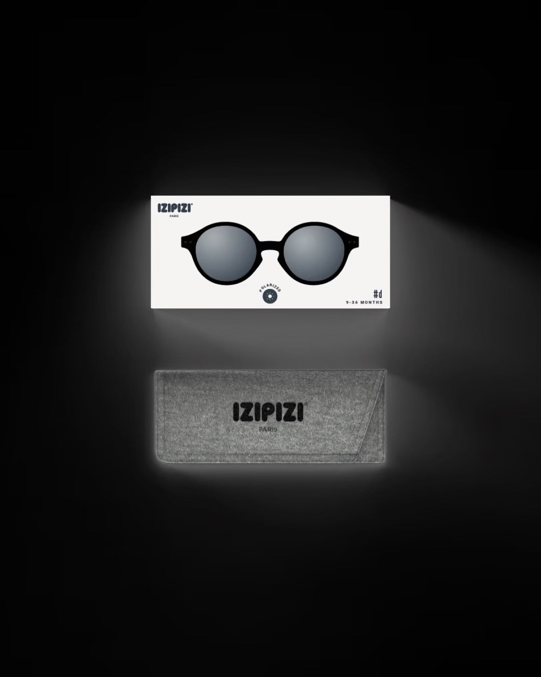 Izipizi Sonnenbrille #D BLACK (9-36 Monate oder 3-5 Jahre)