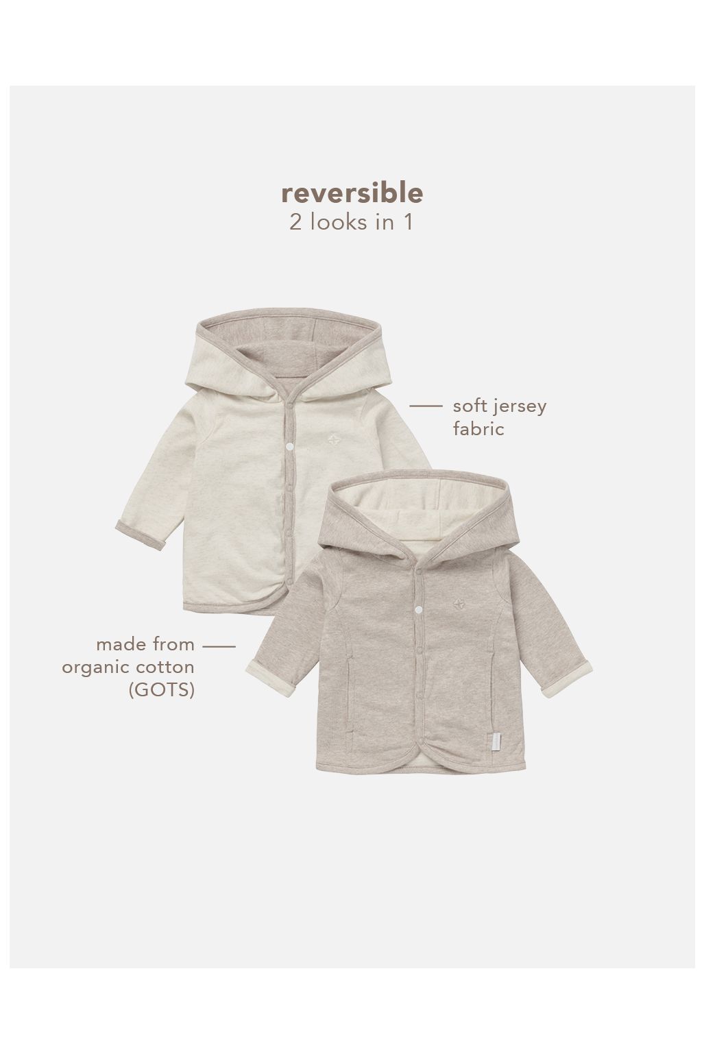 Noppies Strickjacke Bonny Taupe Melange