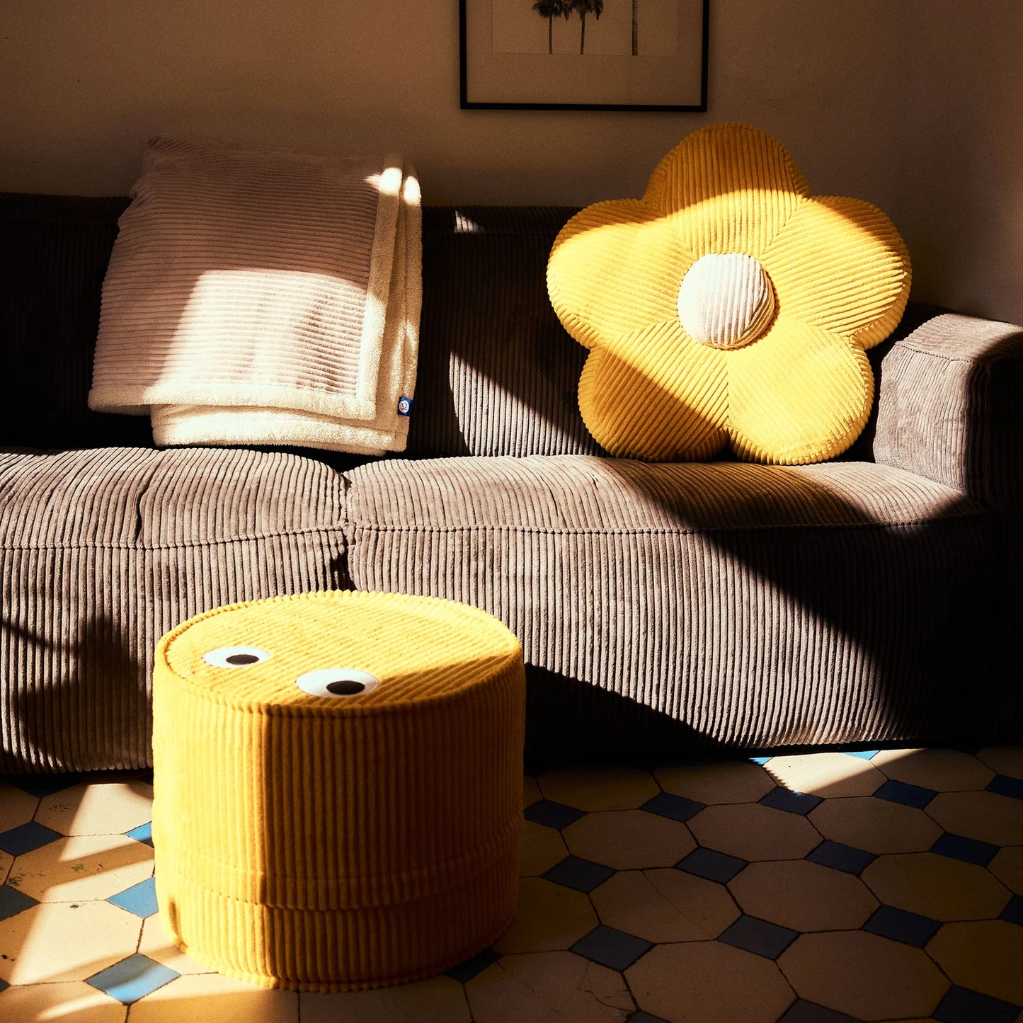 Kooja - Pouf „Mike“ -  Sunflower Bloom