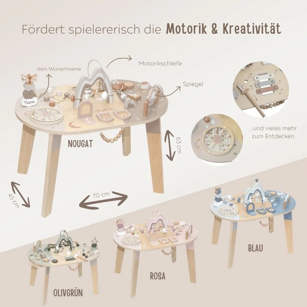 Label Label Spieltisch, nougat