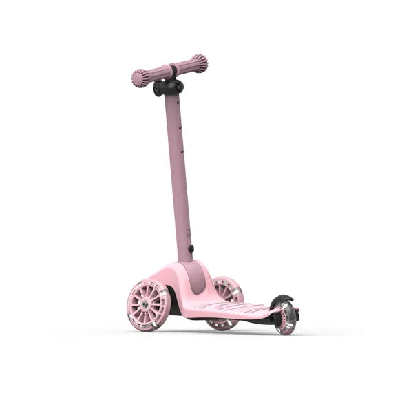 Scoot & Ride - Highwaykick 3s  LED / Kidnerroller mit LED-Beleuchtung Rosé
