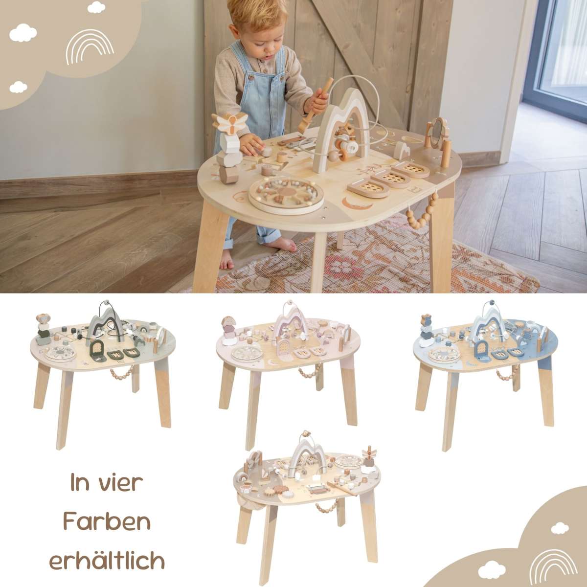 Label Label Spieltisch, nougat