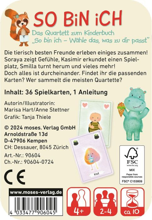 Moses - Quartett, So bin ich