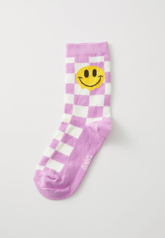 Ewers Tennissocken Smiley lila